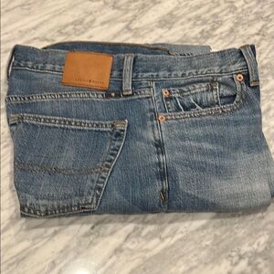 Lucky Brand Blue Straight Denim with Natural Distressing